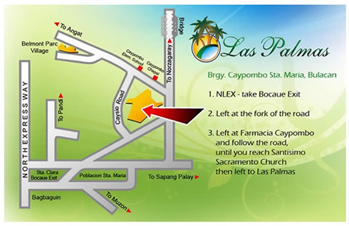 Las Palmas Bulacan Vicinity Map